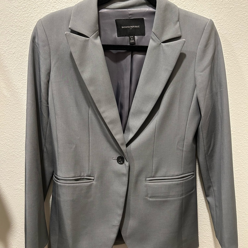 Banana Republic Gray Blazer